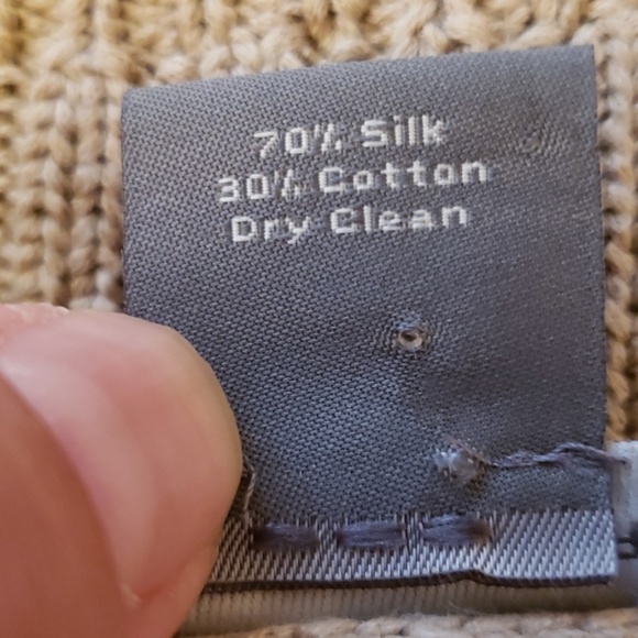 Ann Taylor Small Tan 3/4 Sleeve Cardigan Sweater - Picture 5 of 5